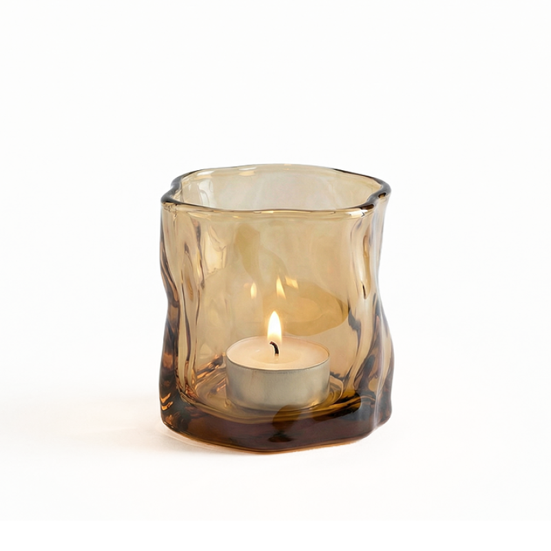 Tealight holder - Tealight holder - Candle holder – Amber
