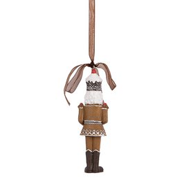Kerthanger Notekraker 4x2x13 cm Bruin Kunstof