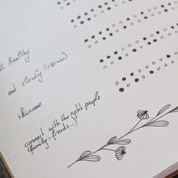 Prikket brevpapir notesbog