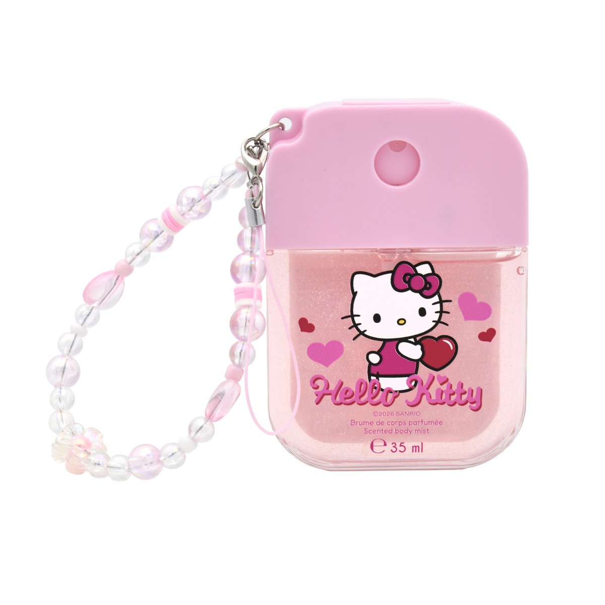 Hello Kitty Perfumed Body Mist 35 ml with Charms & Beads Bracelet