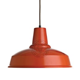 Iluminación colgante de color naranja