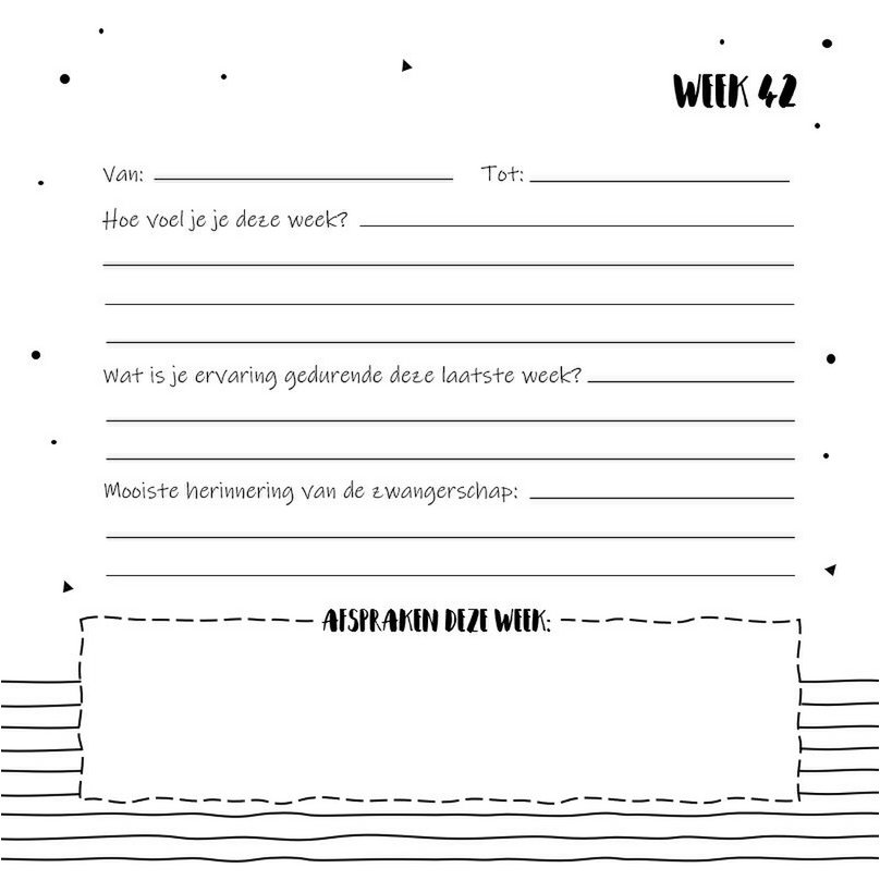 Libro de relleno SilliBeads - Mi diario de 9 meses - Tapa dura Wire-o (GAMA NEGRO/BLANCO)
