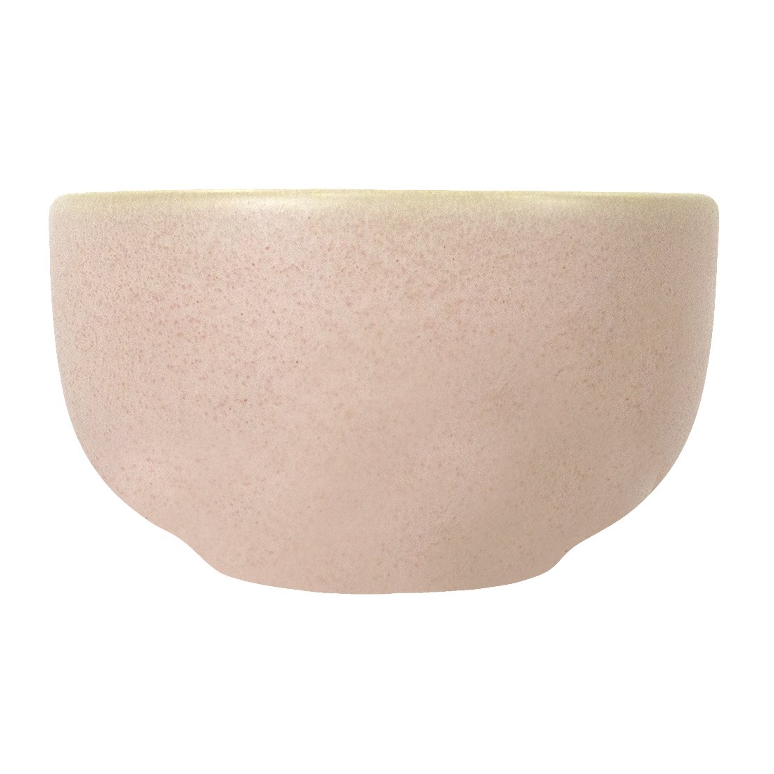 bol rose poudre mat en faïence céramique mat