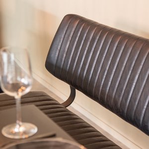 Hazer Bancos de comedor Gusto - Marrón oscuro - Cuero artificial - 120 cm 120 x 81 x 63 cm