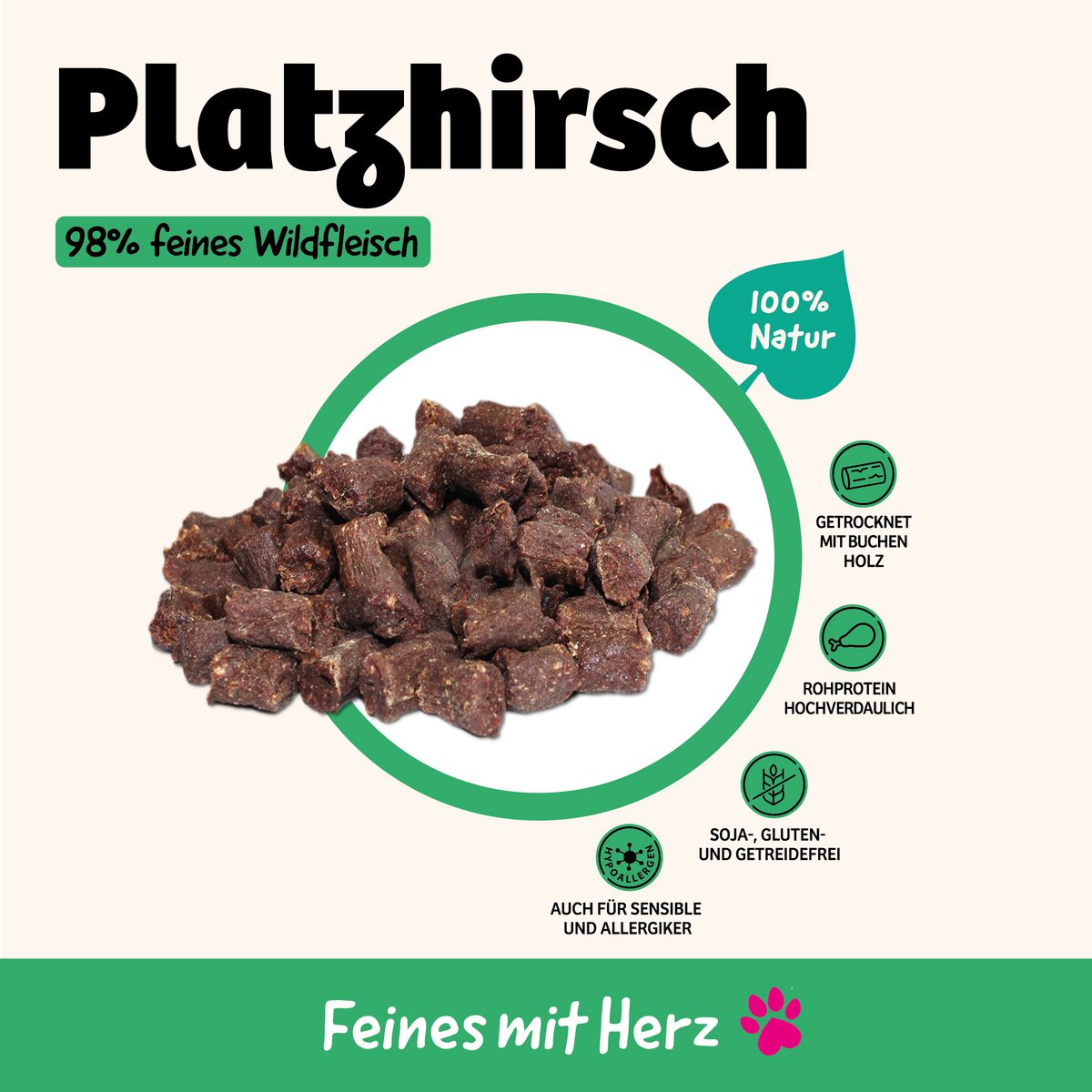 Dog snack Alpenglück Platzhirsch 60g x 15