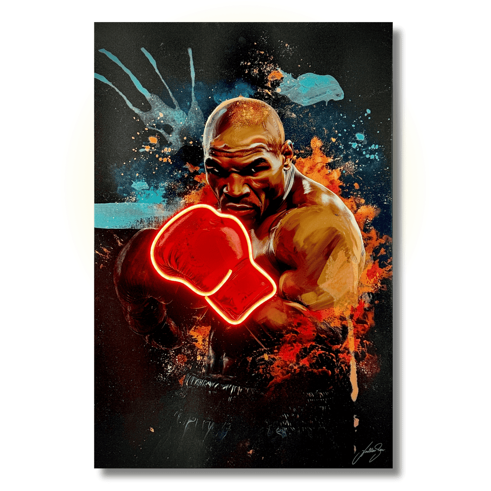 Iron Mike | Arte della parete a LED