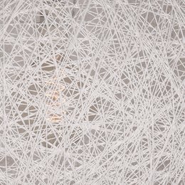 Hazer Twist pendant lamp - White - Linen - L 45 x 45 x 45 cm