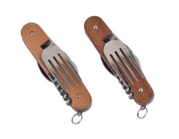 LAGUIOLE HERITAGE Juego de 2 cubiertos multifuncionales plegables