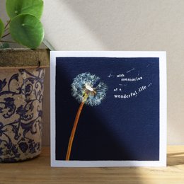 Tarjeta de condolencia Recuerdos de una vida maravillosa