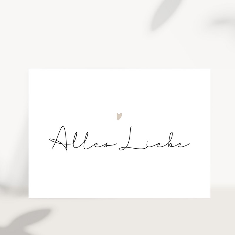 Ansichtkaart – All the best (VE = 10 stuks)