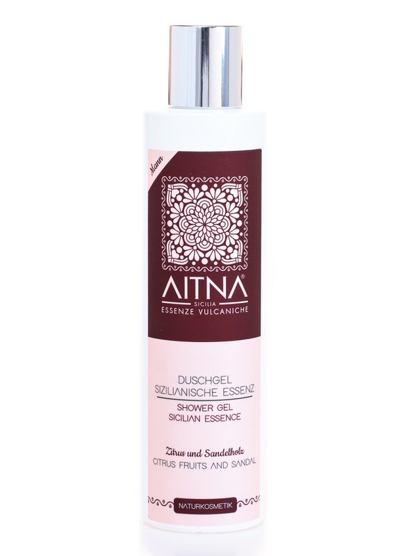 Aitna Natur Organic shower gel til mænd siciliansk essens citrus og sandeltræ, 200ml