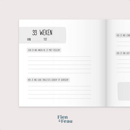 Negen maanden boek | roestbruin | heelal