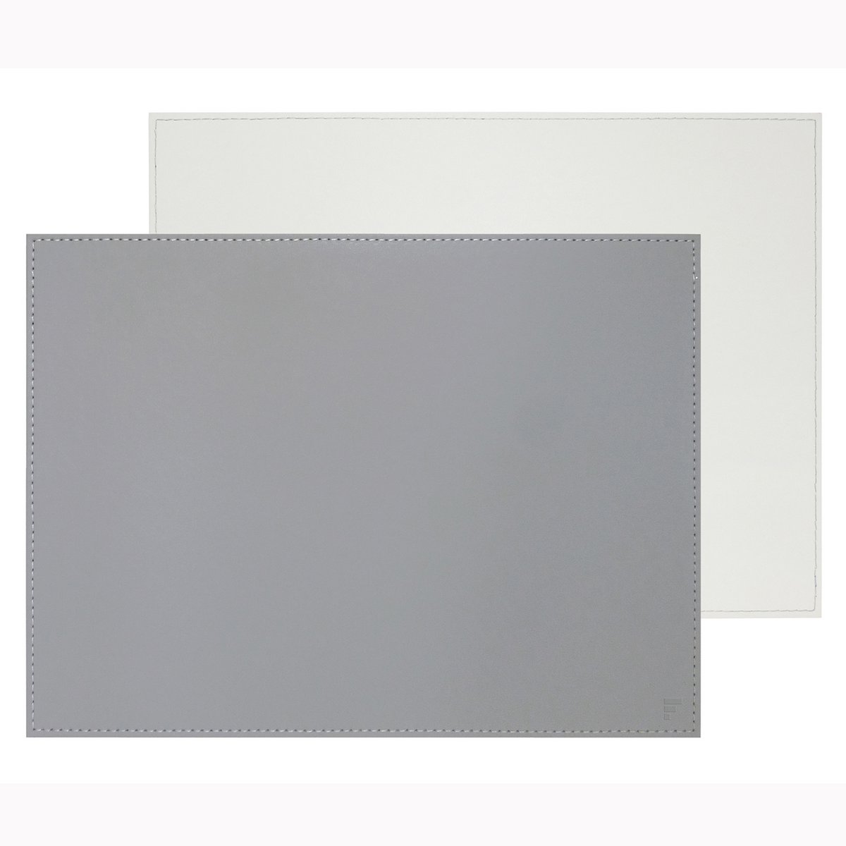Placemat DUO rechthoekig, grijs/wit