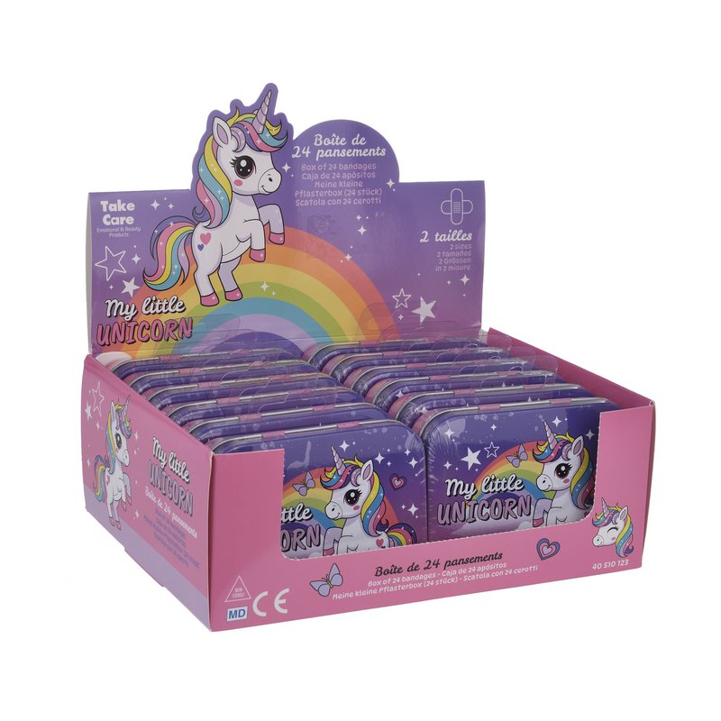 Boîte Métallique de Pansements Licorne Magique