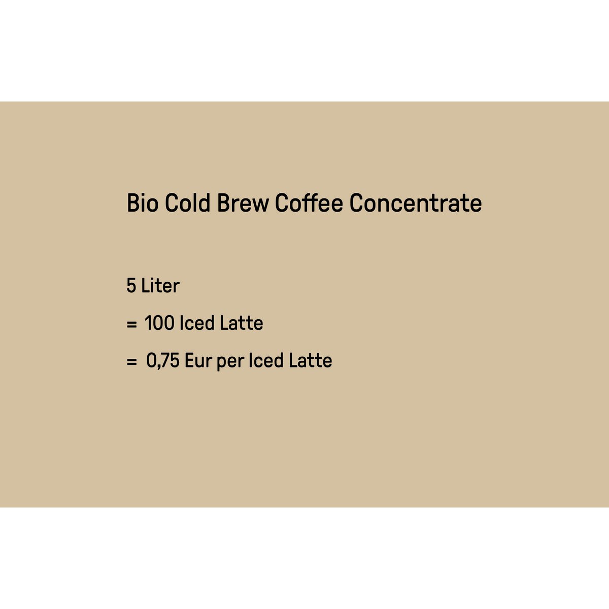 Bio Cold Brew Koffieconcentraat | Klassiek 5 liter