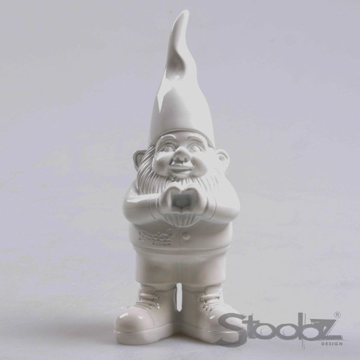 STOOBZ DESIGN – GNOME HERZ 8x10x20 cm WEISS