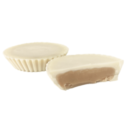 Peanut white chocolate protein cup with 11g of protein and 2g of sugar.