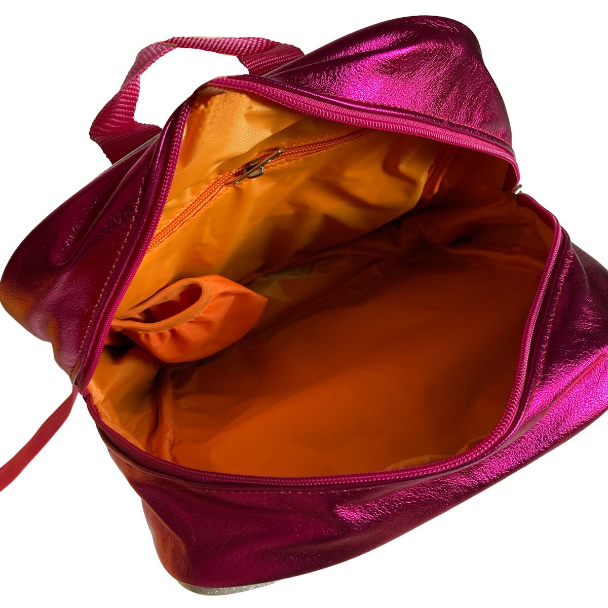 Rugzakkat met glazen roze