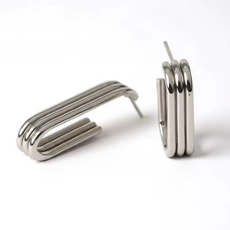 Boucles d'oreilles étanches Enzo en acier inoxydable