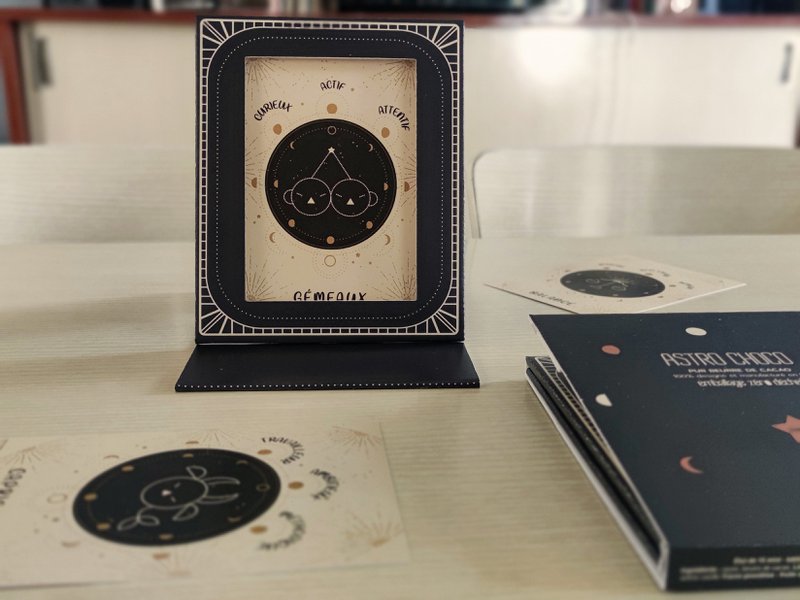 Astrologietasche 2 in 1 - Tierkreiskarte + Fotorahmen