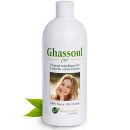 Ghassoul clay shampoo, a natural and organic hair care product made with Ghassoul clay, suitable for all hair types.