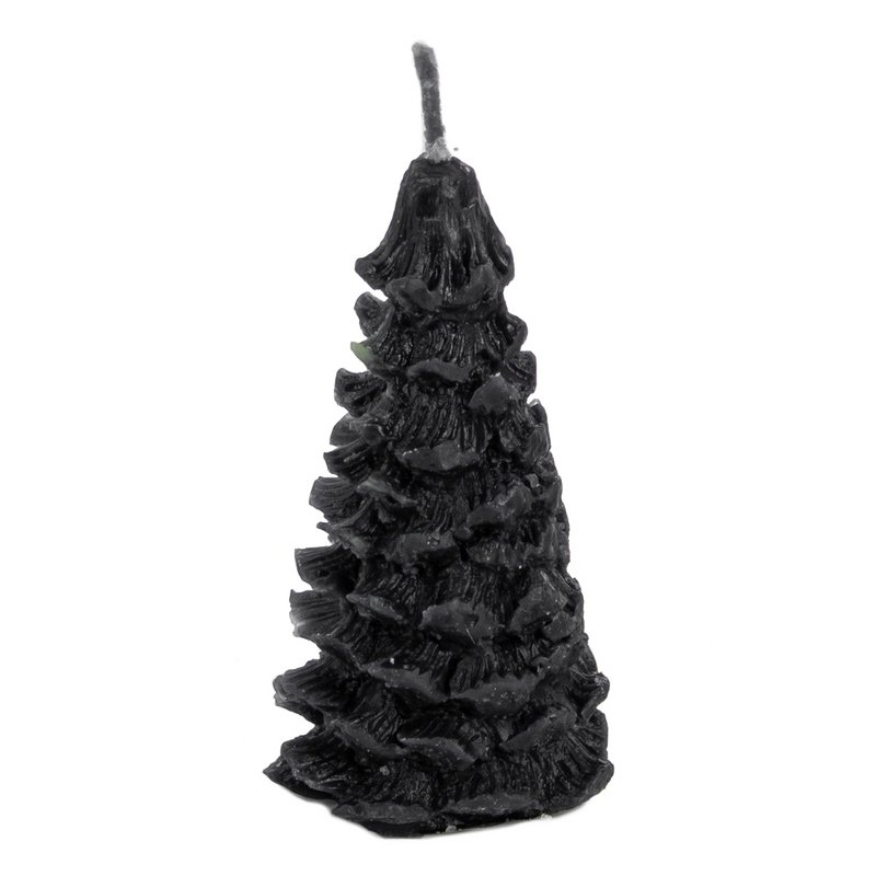 Candle Christmas tree rustic black