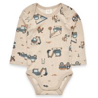 Langarm Body - 2x2 rib beige
