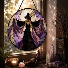 Von Stevie Nicks inspirierter Sonnenfänger im Buntglas-Stil – limitierte Auflage | 16 cm (Vorbestellung)