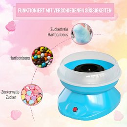 Máquina de algodón de azúcar para el hogar Máquina de algodón de azúcar Máquina de algodón de azúcar con palos y cuchara medidora Altura 18 cm 550 W para festivales infantiles, cumpleaños, fiestas rosa