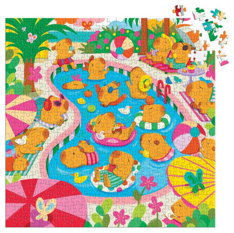 Puzzel - Capybara Zwembaddag