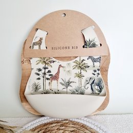 Silikone hagesmæk Jungle - Beige