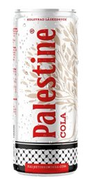  A classic cola beverage with a distinct Palestinian heritage, featuring a bold red and white design.