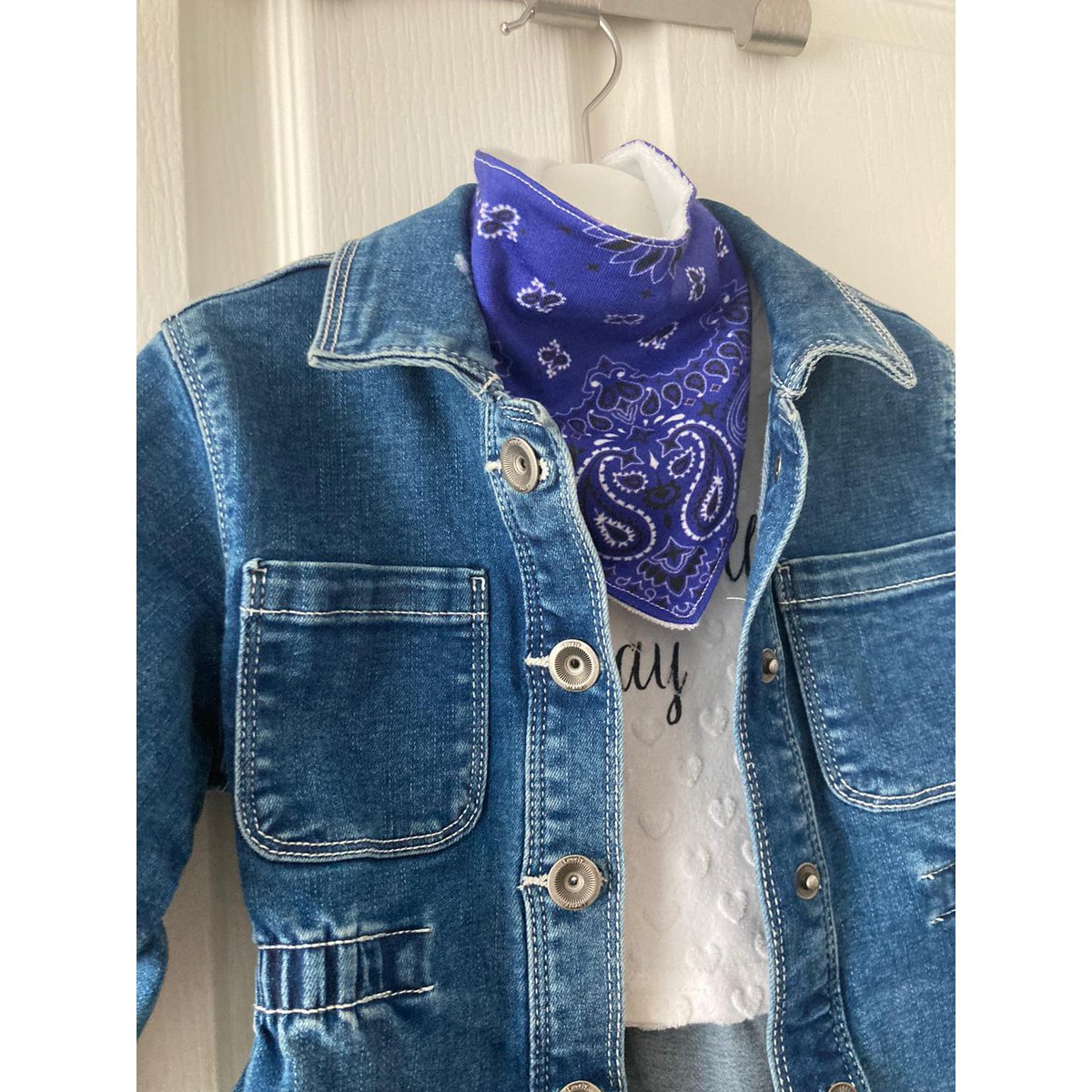 Echarpe Drool Paisley Bleu