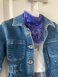 Echarpe Drool Paisley Bleu