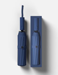 Opvouwbare paraplu Iconisch - Blauw