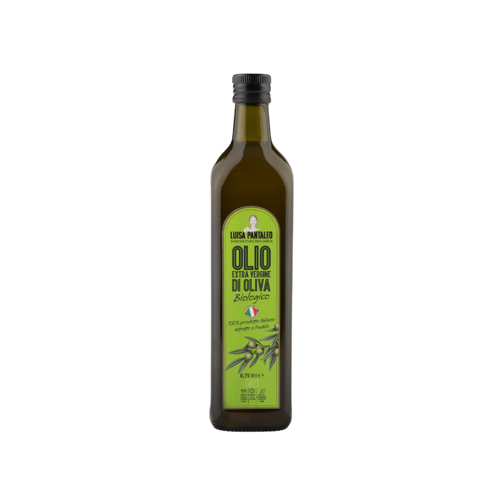 Luisa Pantaleo Økologisk Extra Virgin Olivenolie, 6 flasker á 0,750 lt, fremstillet i Italien