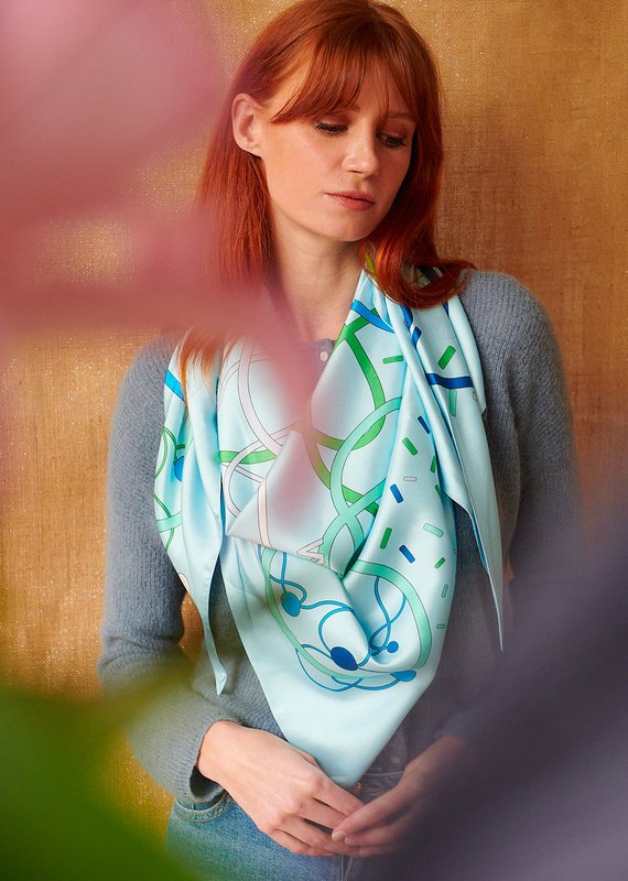 Foulard Triangle géant « La douceur »