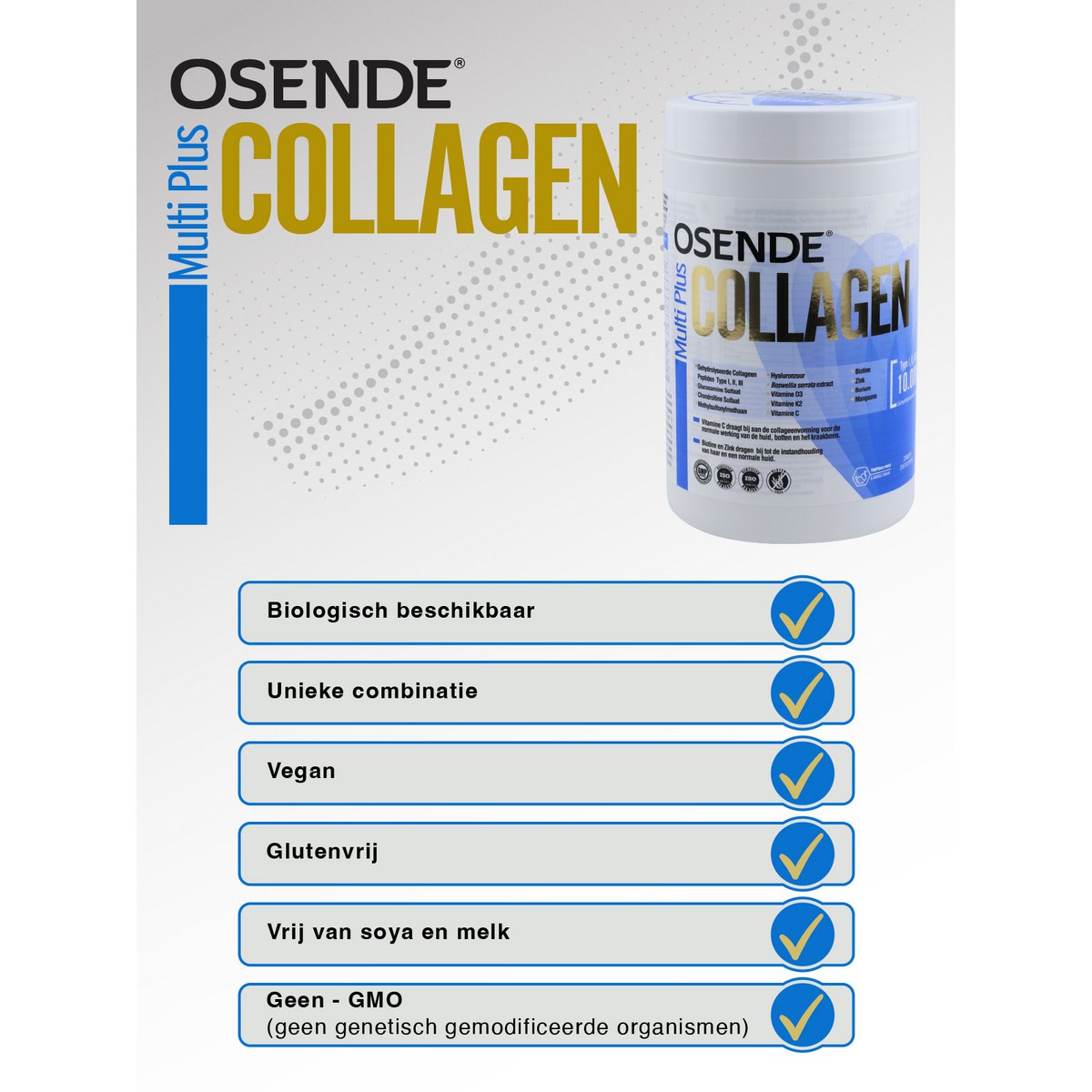 OSENDE Multi Plus Kollagen | Tägliches Nahrungsergänzungsmittel