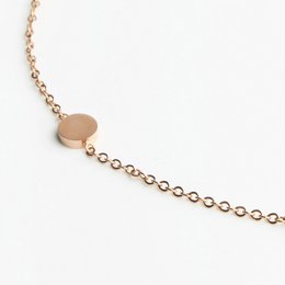 Kurze Kette mit Plättchen • gold / rosegold / silber • verstellbar / wasserfest / hypoallergen