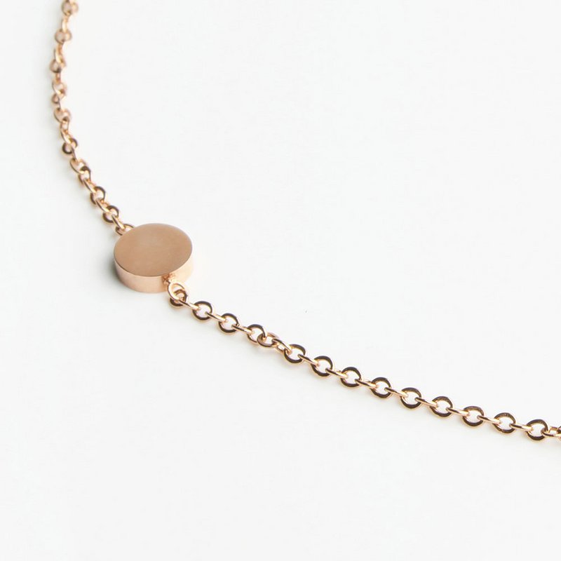 Kort kæde med plader • guld / rosa guld / sølv • justerbar / vandtæt / allergivenlig