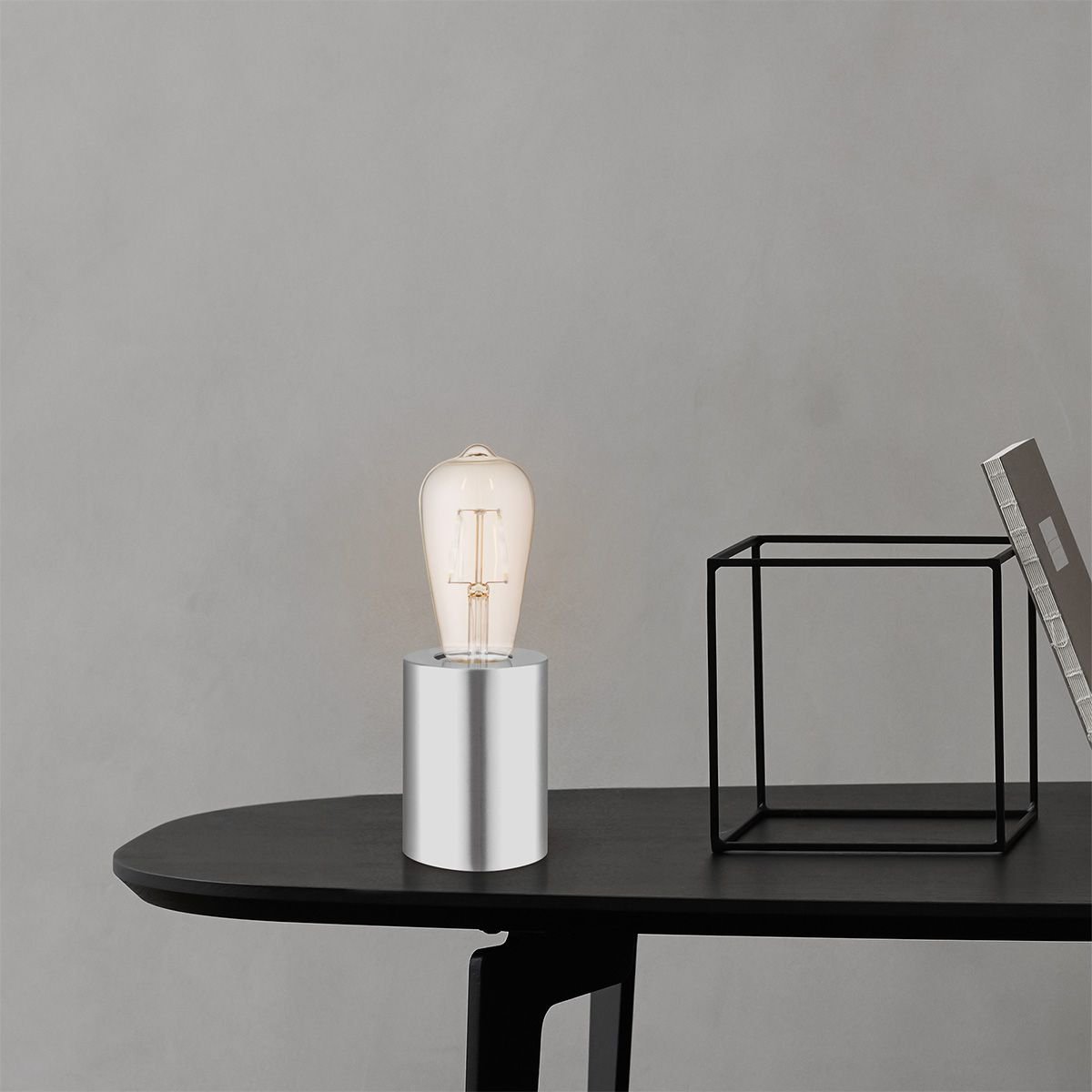 Home Sweet Home table lamp Dry Rond - brushed steel - 7.5/7.5/10cm