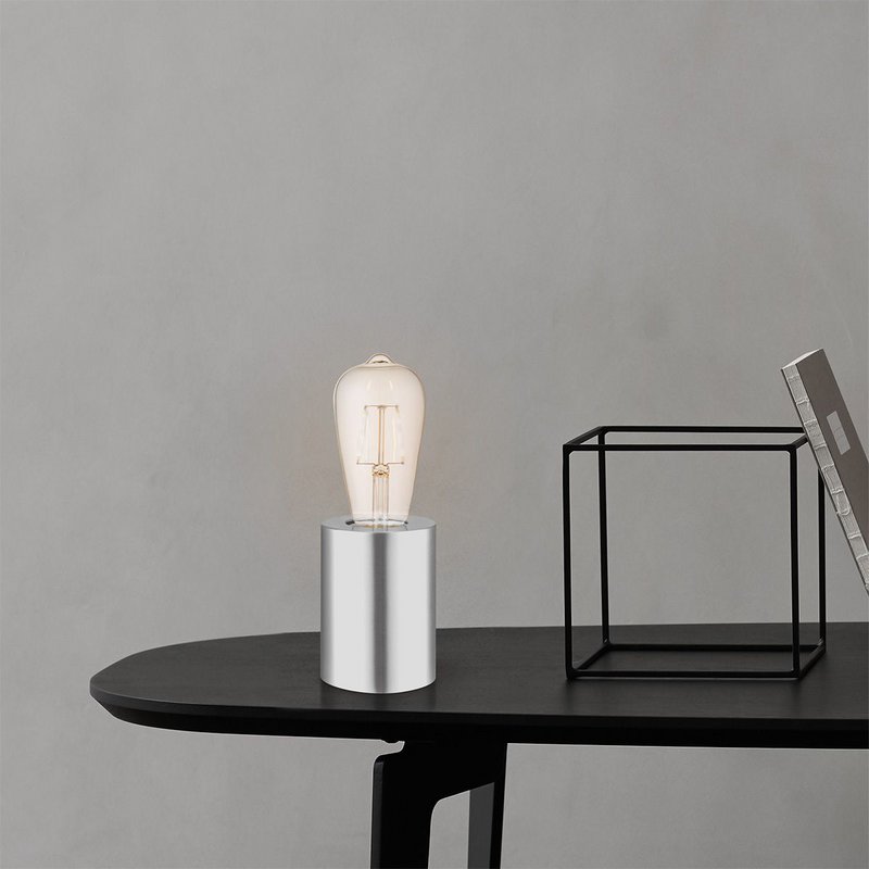 Home Sweet Home table lamp Dry Rond - brushed steel - 7.5/7.5/10cm