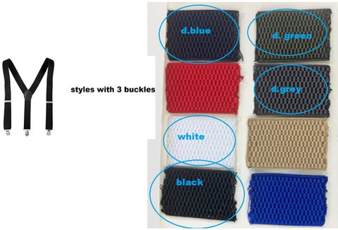 Braces, 90 cm, elastic, black
