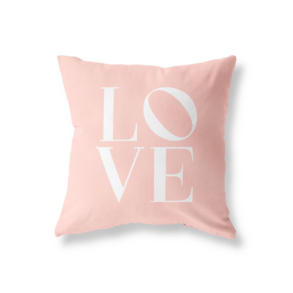 Buitenkussen – Roze - LOVE
