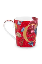 Rote Tasse mit errötenden Vögeln - C - 350 ml