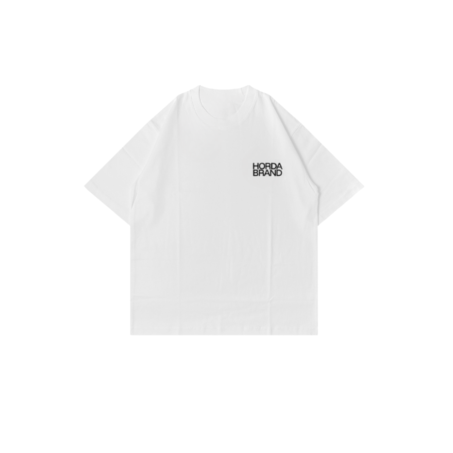 T-shirt "Vibes" Boxy Fit 100% Cotone Prodotta in Italia