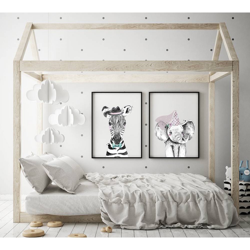 Affiche chambre éléphant pour enfants Hoedje