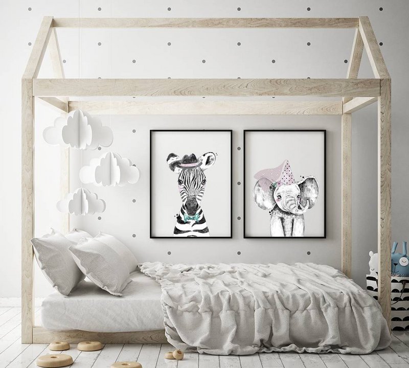 Elephant Nursery Poster Hat