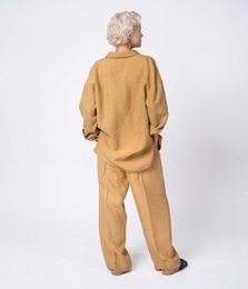 Pantaloni in lino Montana Ocra