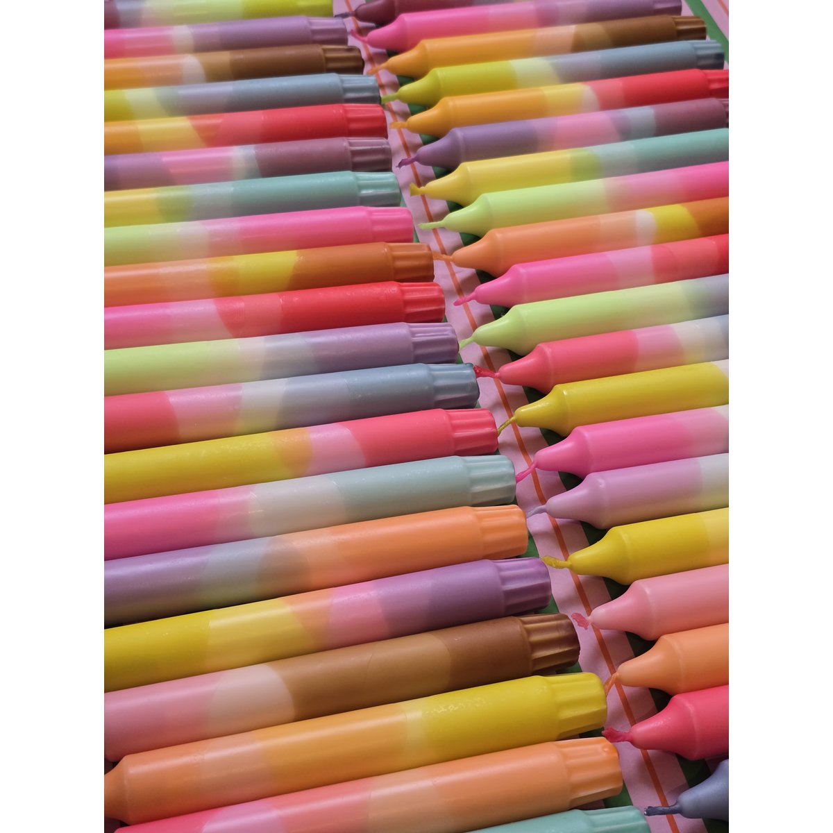 Dip dye kaarsen | Mix